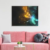 Grüner Libellenflug Leinwanddruck (Insitu (Wohnzimmer))