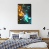 Grüner Libellenflug Leinwanddruck (Insitu (Schlafzimmer))