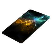 Grüner Libellenflug Magnet (Linke Seite)