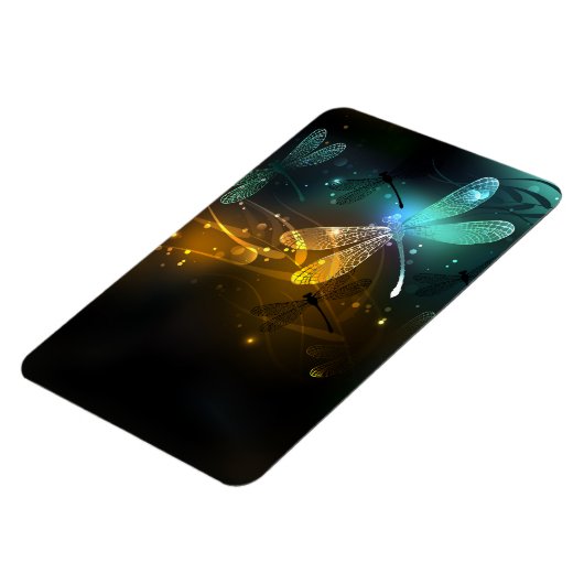 Grüner Libellenflug Magnet (Linke Seite)