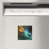 Grüner Libellenflug Magnet (In Situ (Geschirrspüler))