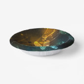 Grüner Libellenflug Pappteller (Gewinkelt)