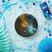 Grüner Libellenflug Pappteller (Party)