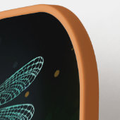 Grüner Libellenflug Pickleball Schläger (Linke Seite)