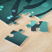 Grüner Libellenflug Puzzle (Seite)