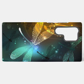 Grüner Libellenflug Samsung Galaxy Hülle (Rückseite (Horizontal))