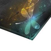 Grüner Libellenflug Schneidebrett (Ecke)