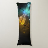 Grüner Libellenflug Seitenschläferkissen (Vorderseite Vertikal)