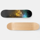 Grüner Libellenflug Skateboard (Horizontal)
