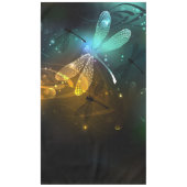 Grüner Libellenflug Tischdecke (Vorderseite)