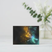 Grüner Libellenflug Visitenkarte (Stehend Vorderseite)