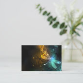 Grüner Libellenflug Visitenkarte (Stehend Vorderseite)