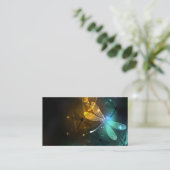 Grüner Libellenflug Visitenkarte (Stehend Vorderseite)