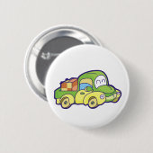 Grüner Lieferwagen-LKW Button (Vorne & Hinten)