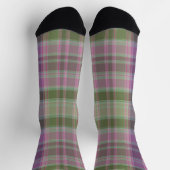 Grüner, lila klassischer Tartan. Socken (Oben)
