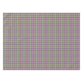Grüner, lila klassischer Tartan. Tischdecke (Vorderseite (Horizontal))