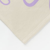 Grüner Lila tropischer Blütensommer Fleecedecke (Ecke)