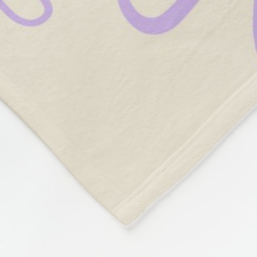 Grüner Lila tropischer Blütensommer Fleecedecke (Ecke)