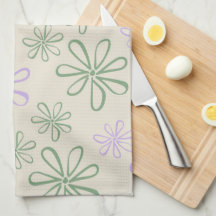 Grüner Lila tropischer Blütensommer