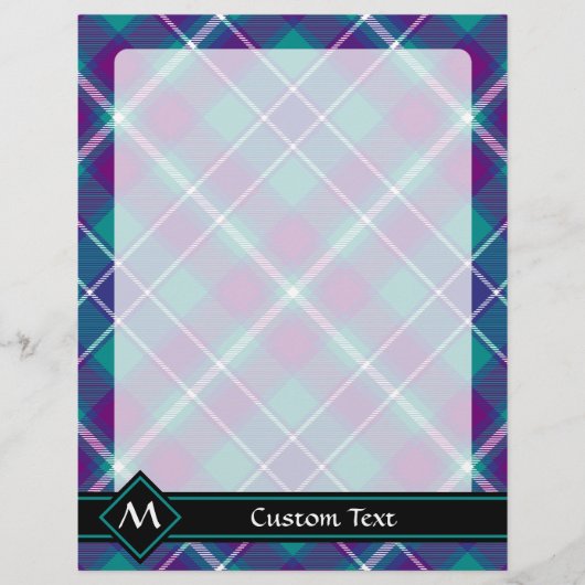 Grüner, Lila und blauer Tartan (Vorderseite)