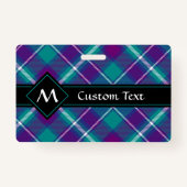 Grüner, Lila und blauer Tartan Ausweis (Vorderseite)