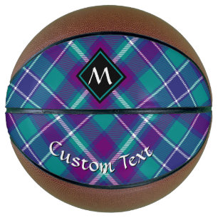 Grüner, Lila und blauer Tartan Basketball