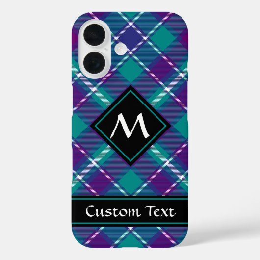 Grüner, Lila und blauer Tartan Case-Mate iPhone Hülle (Rückseite)