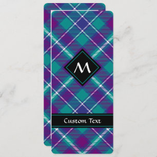 Grüner, Lila und blauer Tartan Einladung