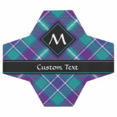 Grüner, Lila und blauer Tartan Fußball (Flach)