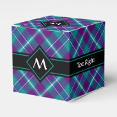 Grüner, Lila und blauer Tartan Geschenkschachtel (Vorderseite)