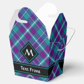 Grüner, Lila und blauer Tartan Geschenkschachtel (Geöffnet)