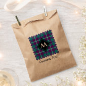 Grüner, Lila und blauer Tartan Geschenktütchen (Ausgeschnitten)