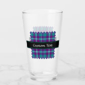 Grüner, Lila und blauer Tartan Glas (Rückseite)