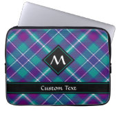 Grüner, Lila und blauer Tartan Laptopschutzhülle (Vorderseite)