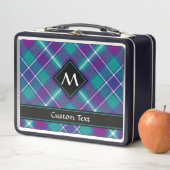 Grüner, Lila und blauer Tartan Metall Brotdose (Beispiel)