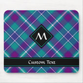 Grüner, Lila und blauer Tartan Mousepad (Vorne)