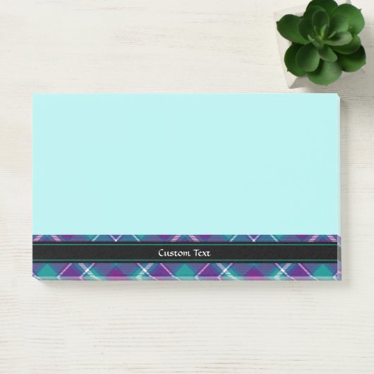 Grüner, Lila und blauer Tartan Post-it Klebezettel (Büro)