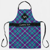 Grüner, Lila und blauer Tartan Schürze (Vorderseite)