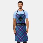 Grüner, Lila und blauer Tartan Schürze (Getragen)