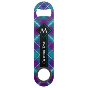 Grüner, Lila und blauer Tartan Speed Flaschenöffner