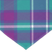 Grüner, Lila und blauer Tartan Tischdecke (Schrägansicht)
