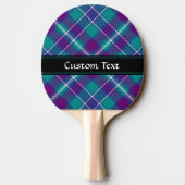 Grüner, Lila und blauer Tartan Tischtennis Schläger (Rückseite)