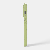 Grüner Limonensand iPhone Hülle (Linke Seite)