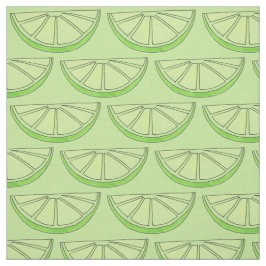 Grüner Limoner Slice Wedge Zitrusfrüchte Grove Stoff