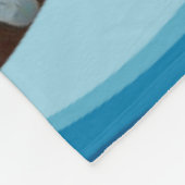 Grüner LKW im Wald Fleecedecke (Ecke)