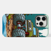 Grüner LKW im Wald iPhone Hülle (Rückseite (Horizontal))