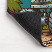 Grüner LKW im Wald Mousepad (Ecke)