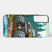 Grüner LKW im Wald Samsung Galaxy Hülle (Rückseite (Horizontal))
