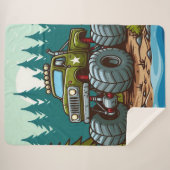 Grüner LKW im Wald Sherpadecke (Vorderseite (Horizontal))