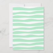 Grüner Llama Spaß zum Geburtstag Einladung (Rückseite)